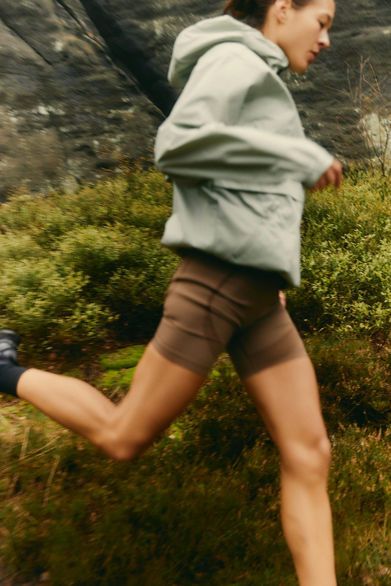 Runner in motion